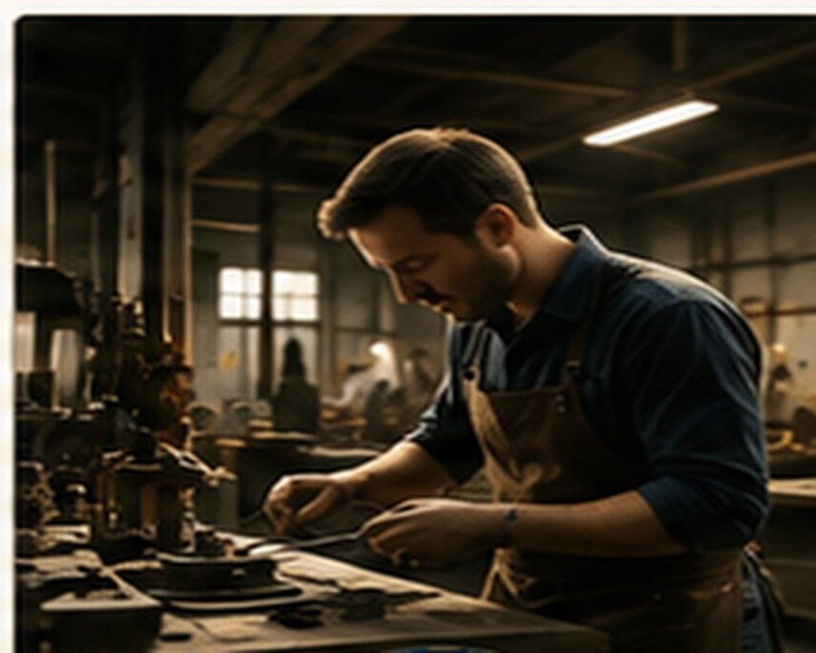 A craftsperson at work representing enterprise